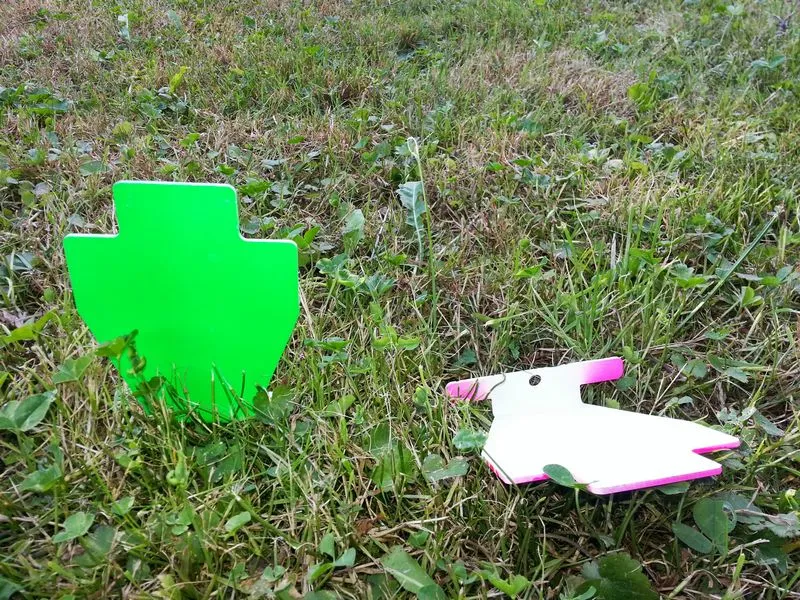 [PSK8] Air Pistol Silhouette Knockdown Target - 8 pack