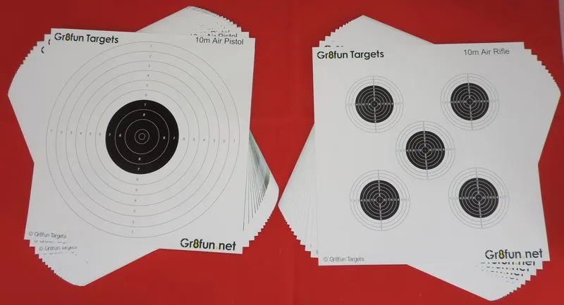 [CardPractice-100] Practice Target ISSF/NSRA 17cm x 17cm - 100 pack