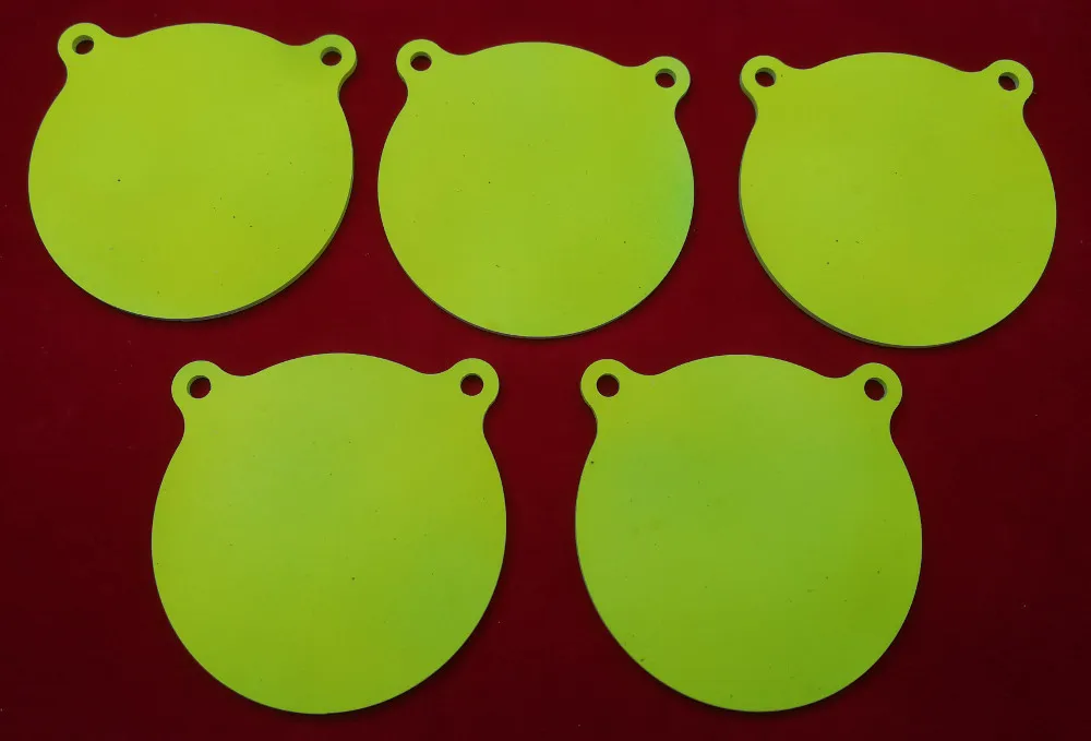 [RG-ROUND-5] Air Rifle 4 Inch Round Gong Airgun Target - Five Pack
