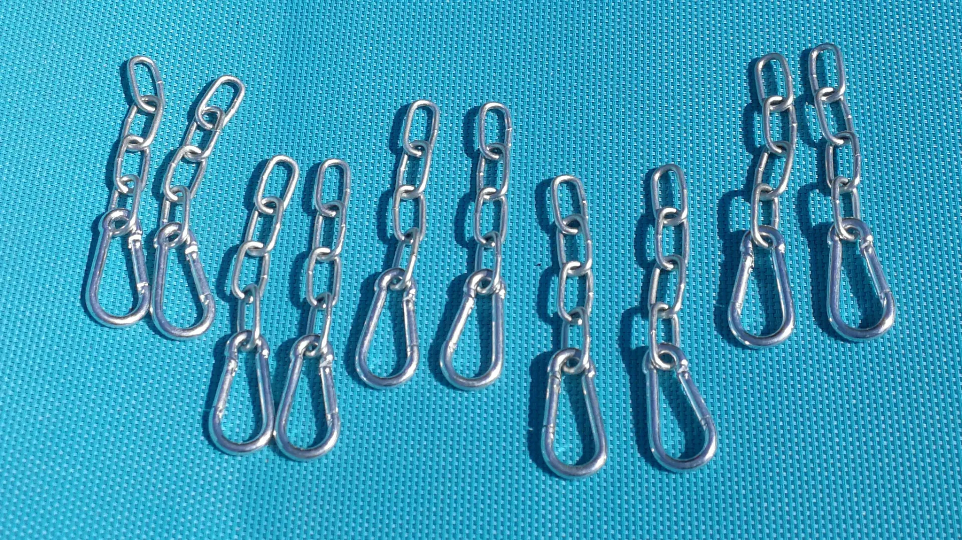 [GONG-CHAIN-5PK] Airgun Target Gong Hanging Chain Set - Pack for Five Gongs