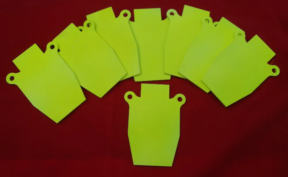 [RG-SIL-8-Chain-Clips] AirRifle Silhouette Gong Airgun Target-8 Pack, chains & clips