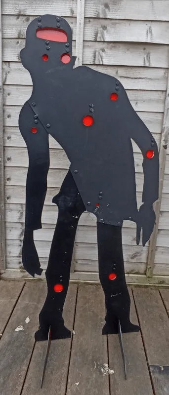 [CZMHD-2mm] 4ft Zombie with 10 gong target areas,2mm,for Pistols and Airsoft