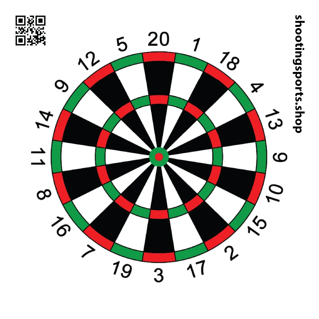 [SSSTGT0006B] Dartboard Target - Paper 14cm x 14cm Packs (1)