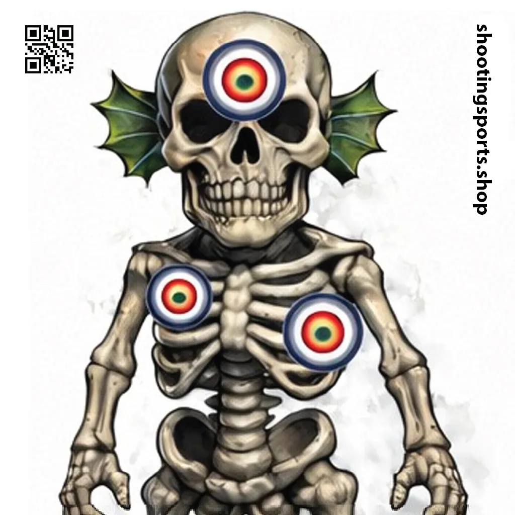 [SSSTGT0016b] Skeleton Monster Target - Paper 14cm x 14cm Packs (1)