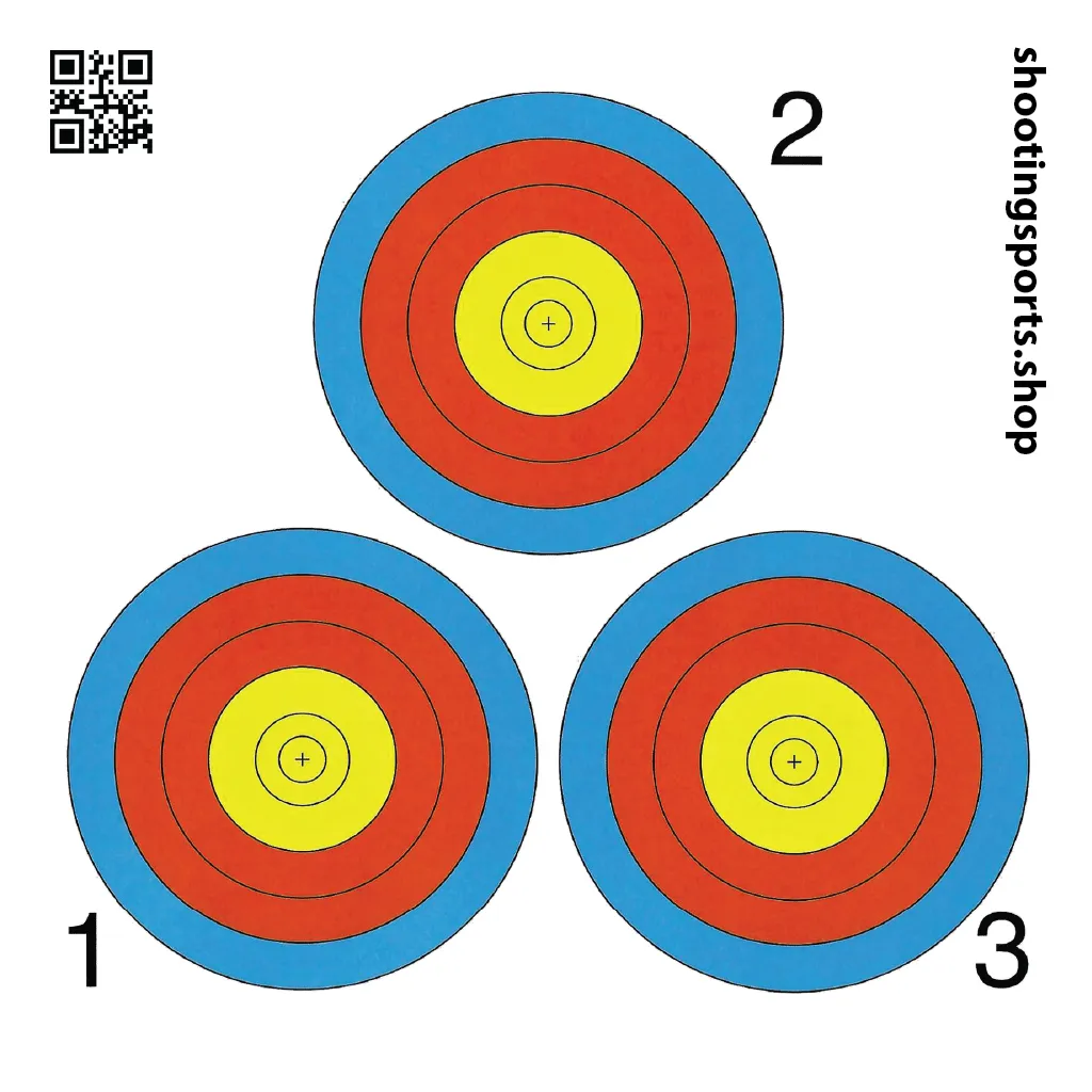 3 spot Targets - Paper 17cm x 17cm Packs