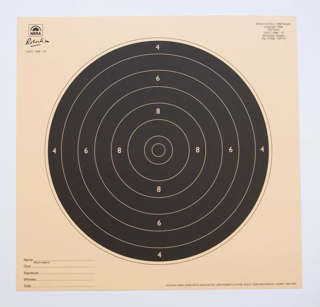 NSRA 100 Yards Pre Trimmed Centres (1001C 1996-18) Packs