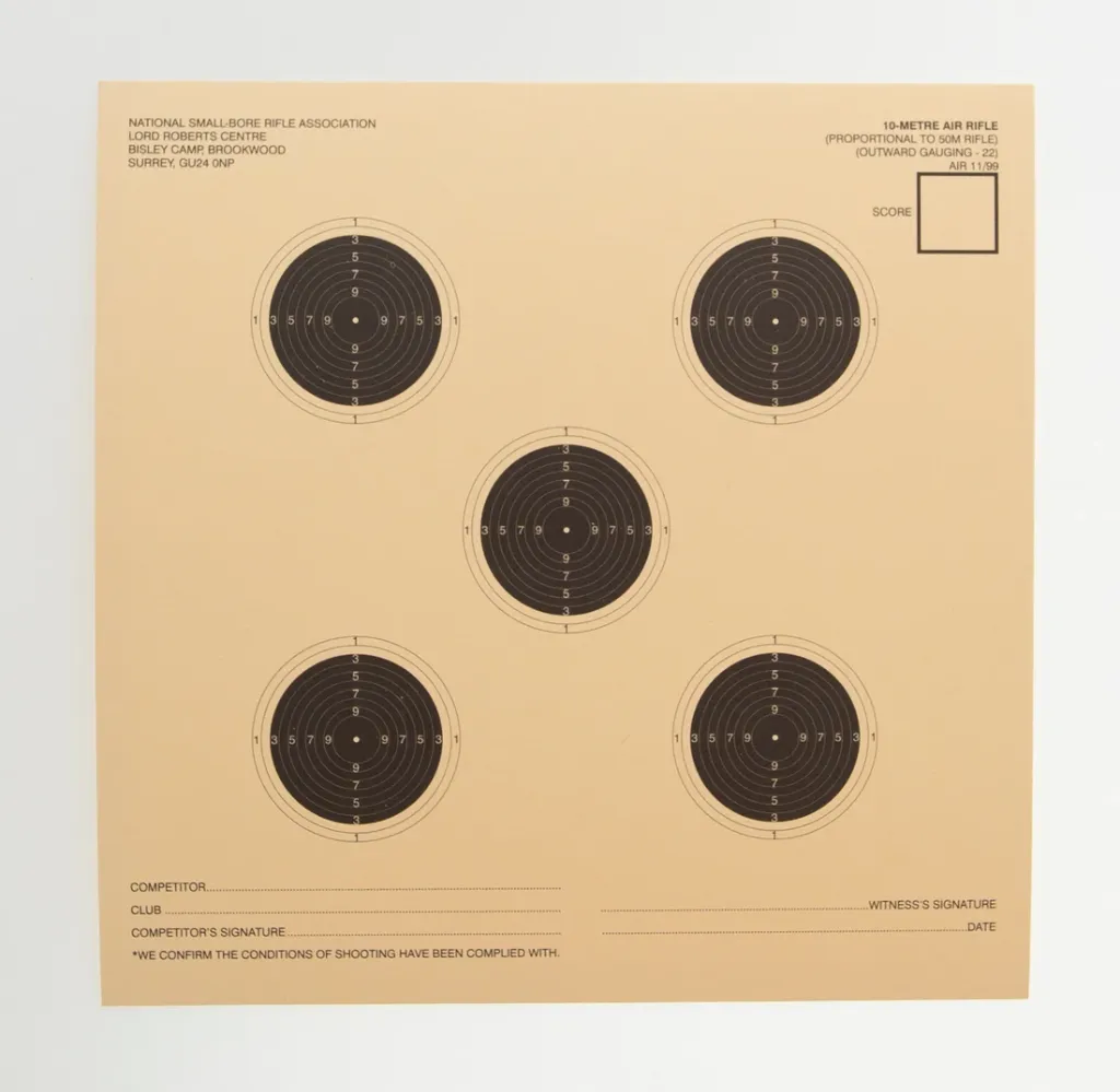 NSRA Air 11/99-18 (10 M Air Rifle Prop to 50 Metres) Packs