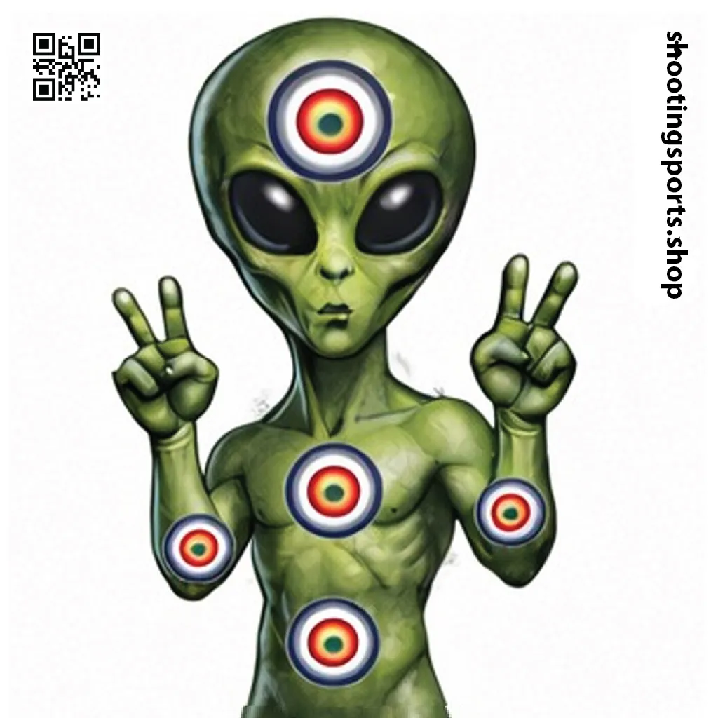 Alien Monster Targets - Paper 17cm x 17cm Packs