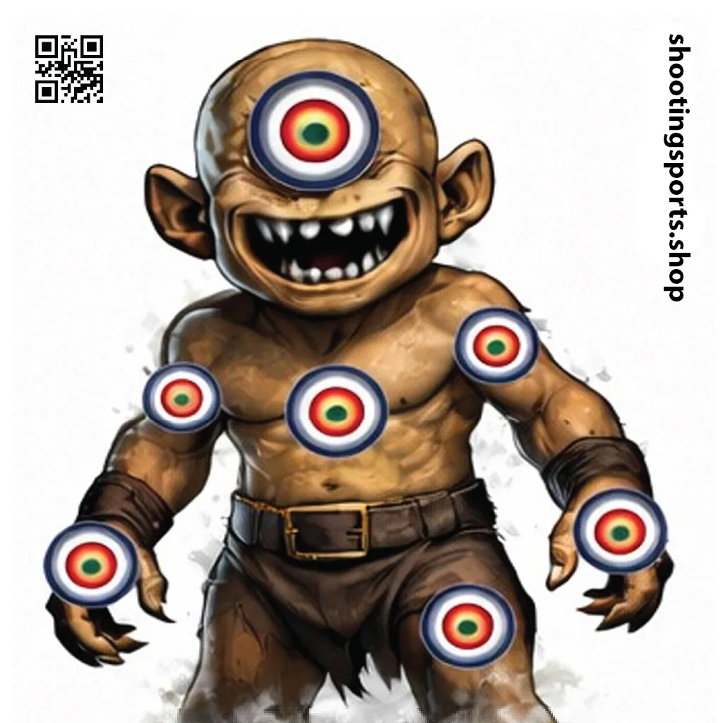 Cyclops Monster Target - Paper 14cm x 14cm Packs