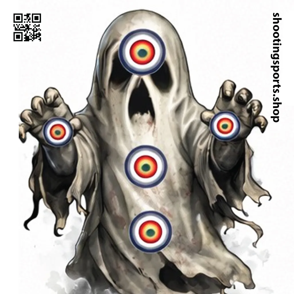 Ghost Monster Target - Paper 17cm x 17cm Packs