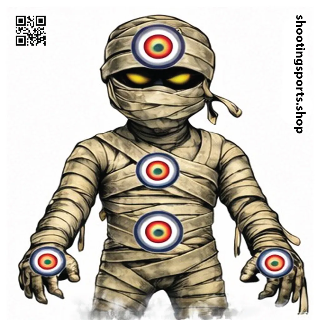 Mummy Monster Target - Paper 17cm x 17cm Packs