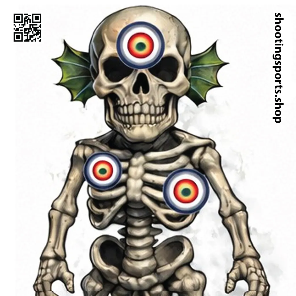 Skeleton Monster Target - Paper 17cm x 17cm Packs
